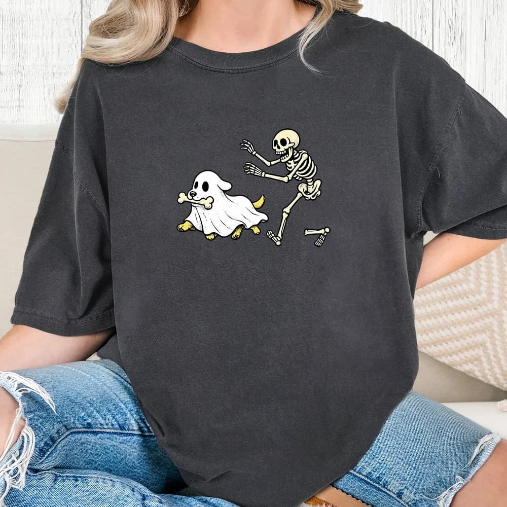 Comfort Colors Bone Bandit Vintage Washed Tee – Graphite