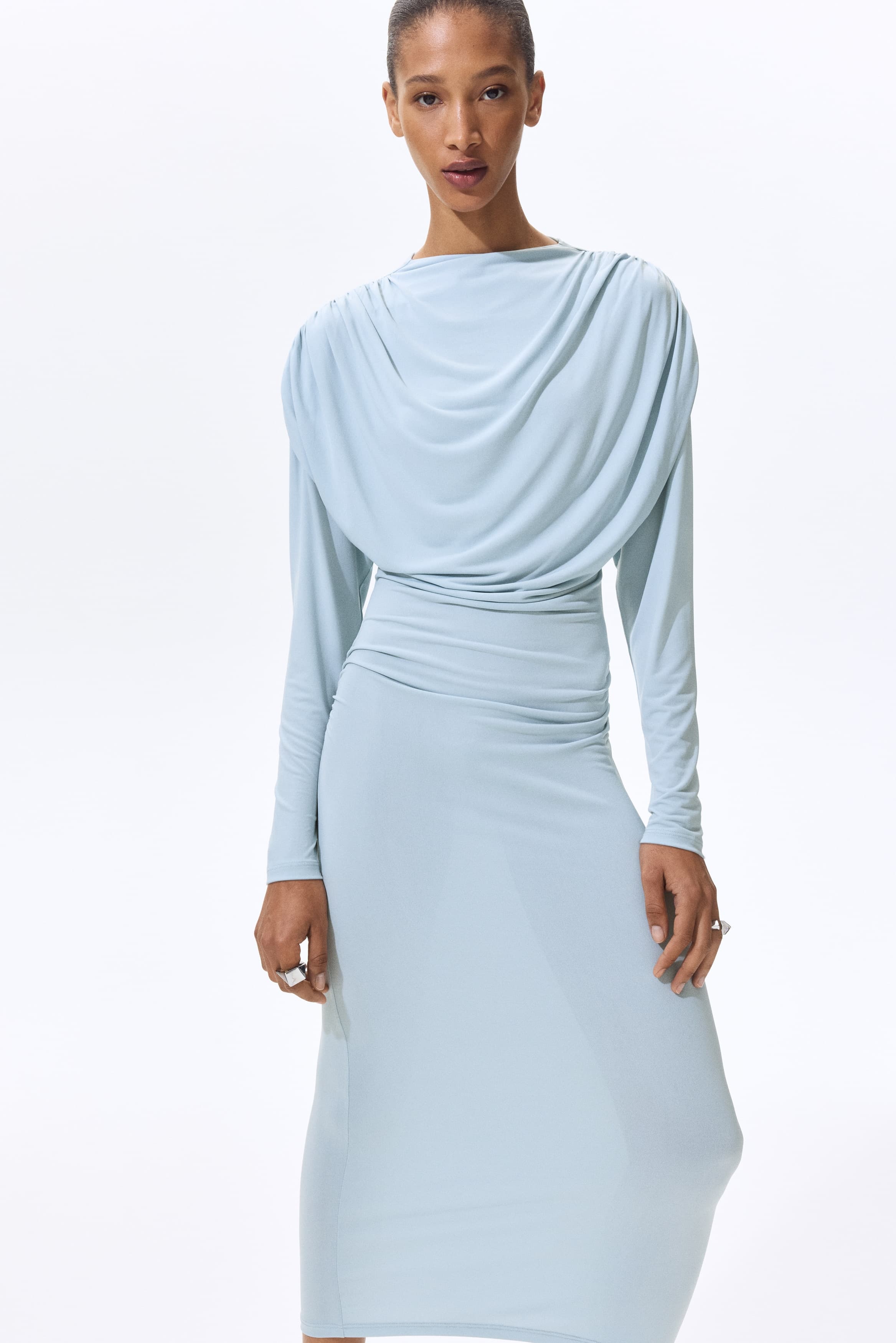 Draped Jersey Dress