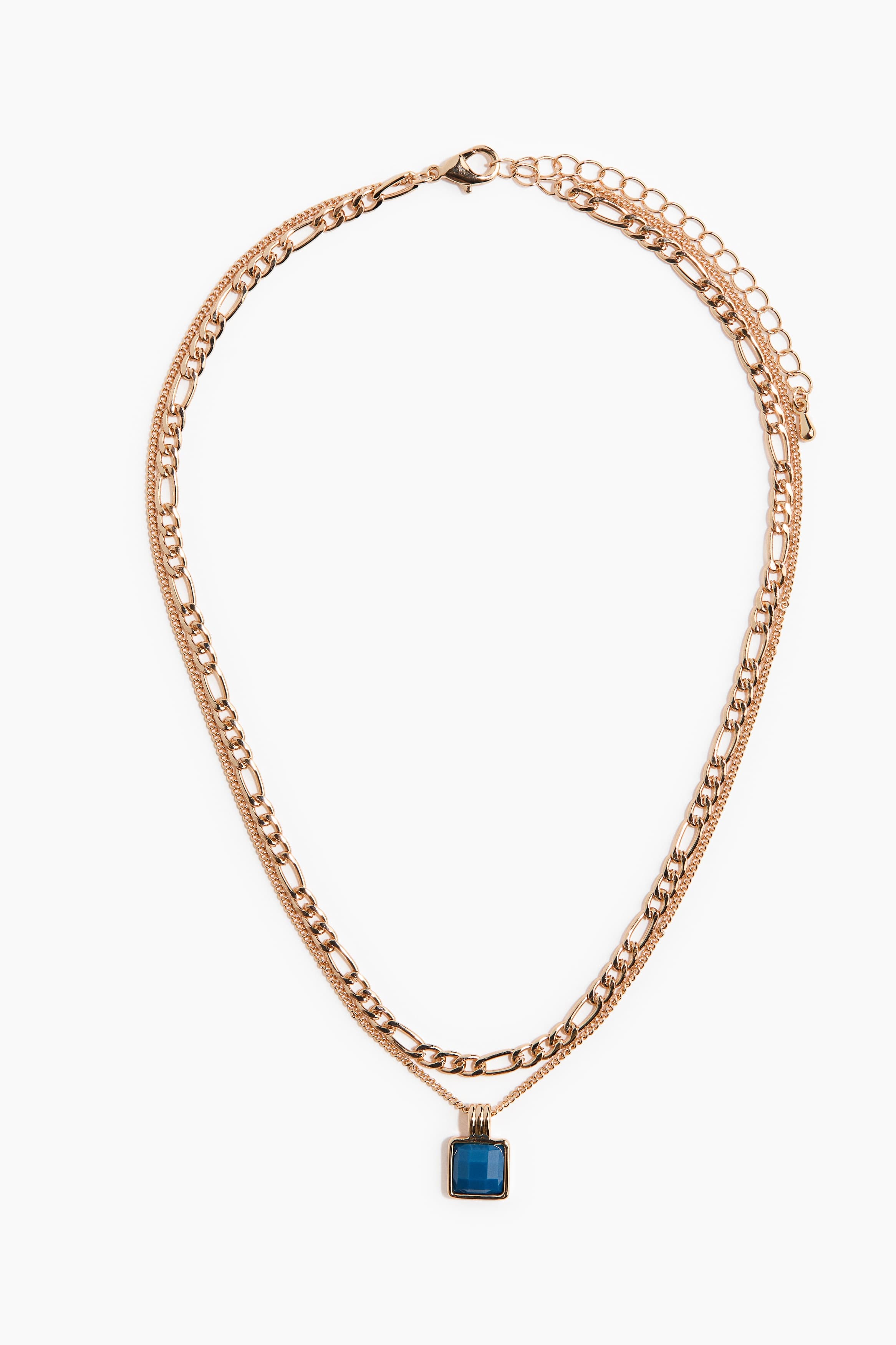Double-Strand Pendant Necklace