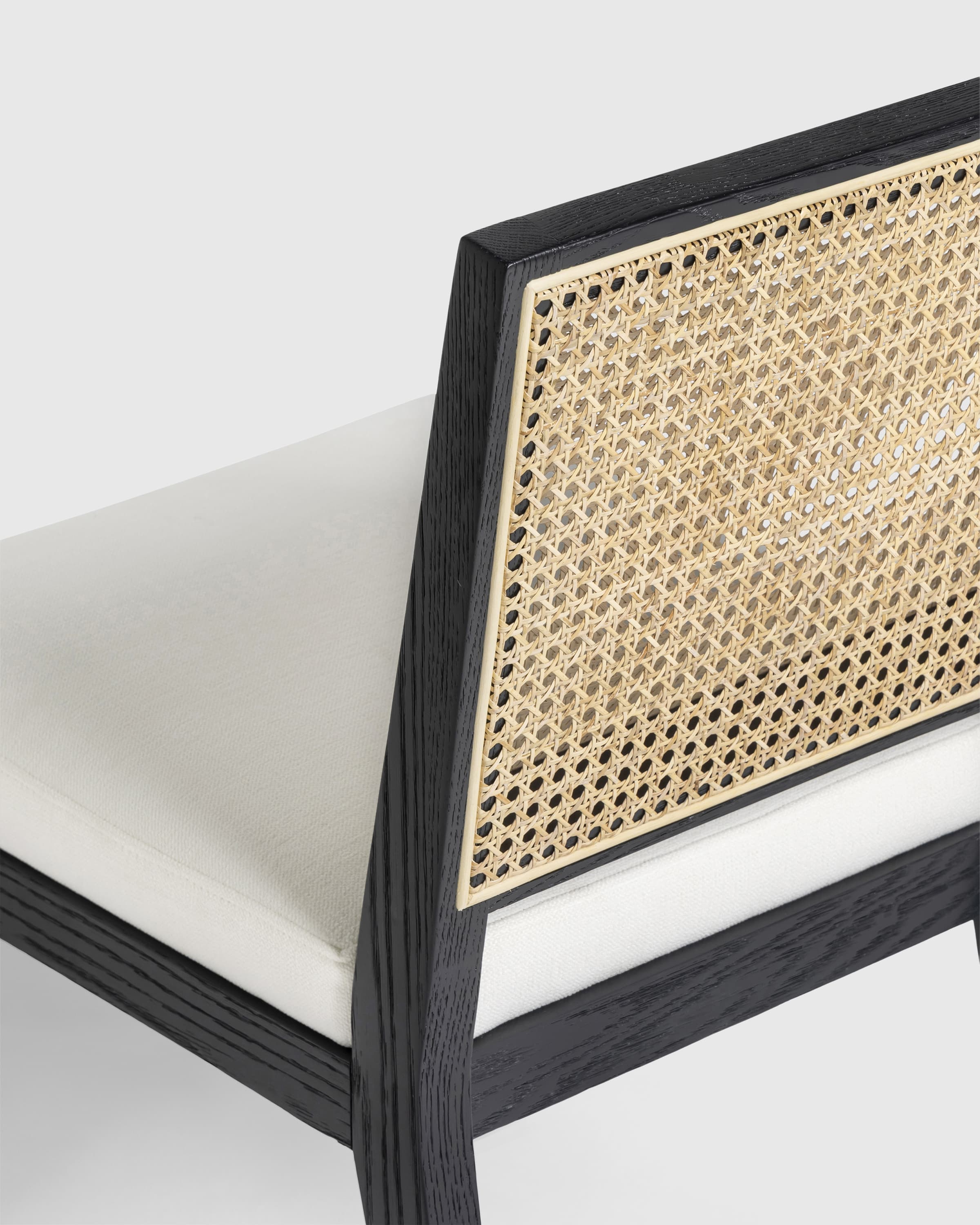 Solid Oak and Cane Dining Chair - thumbnail 8