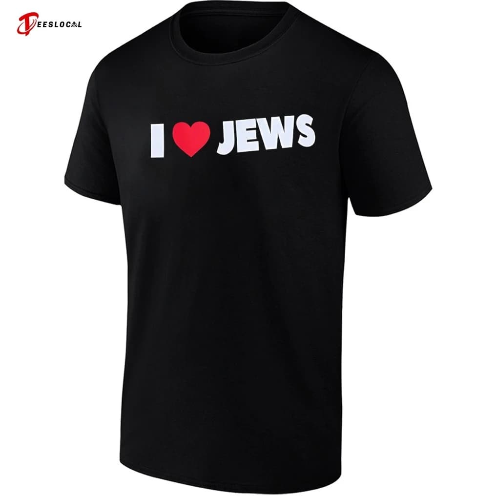 I Love Jews Jewish Pride Support Message shirt
