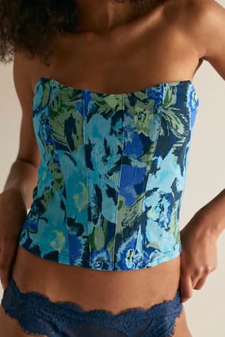 Happy Hour Printed Tube Top