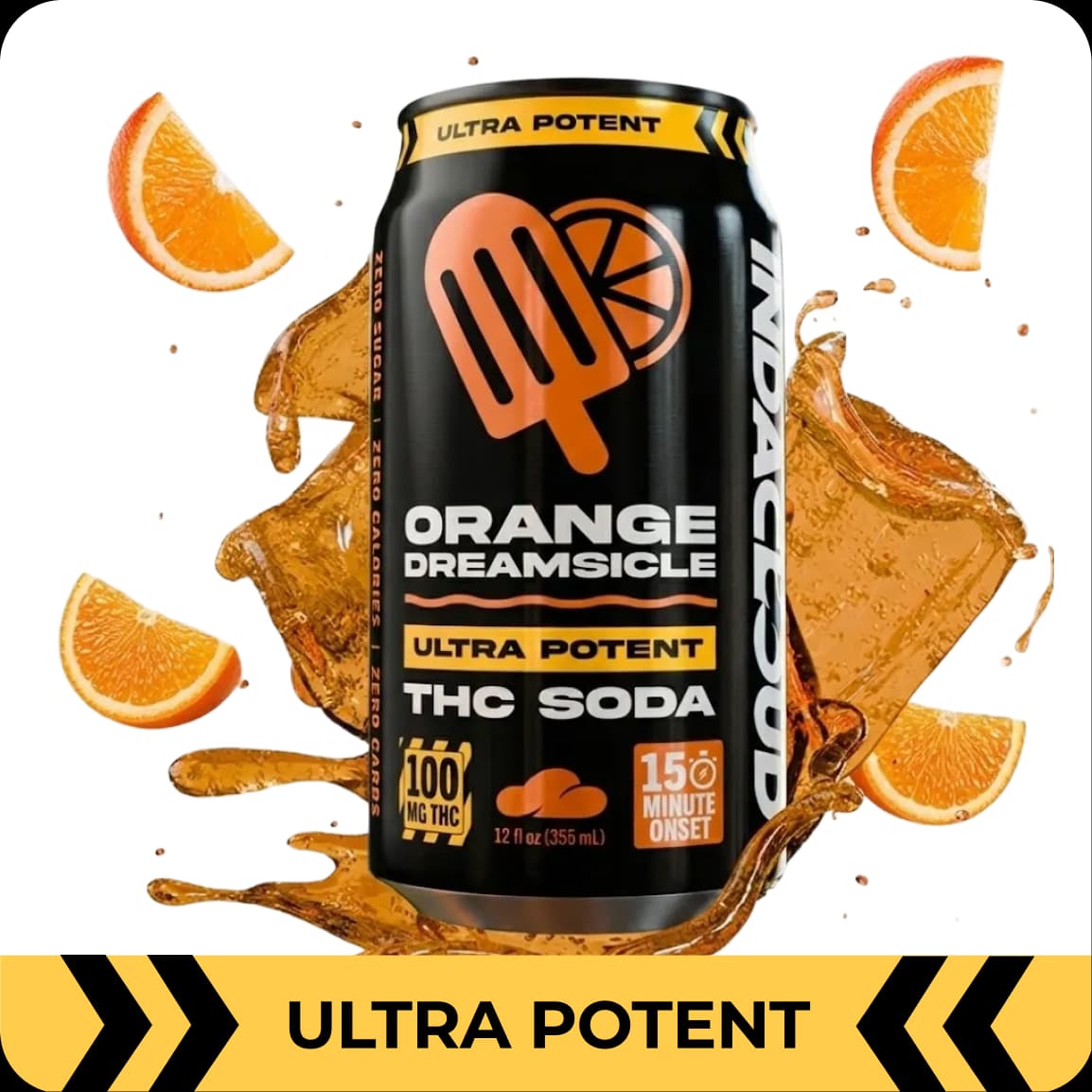 Orange Dreamsicle 100mg Sugarfree THC Soda