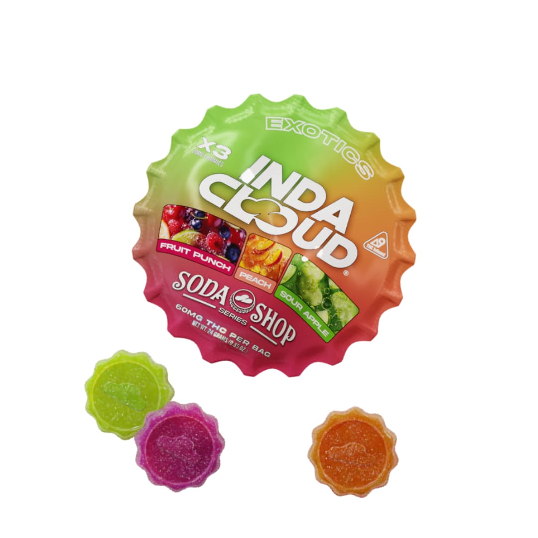 Free Exotics Variety Pack Soda Shop THC Gummies 3 Count