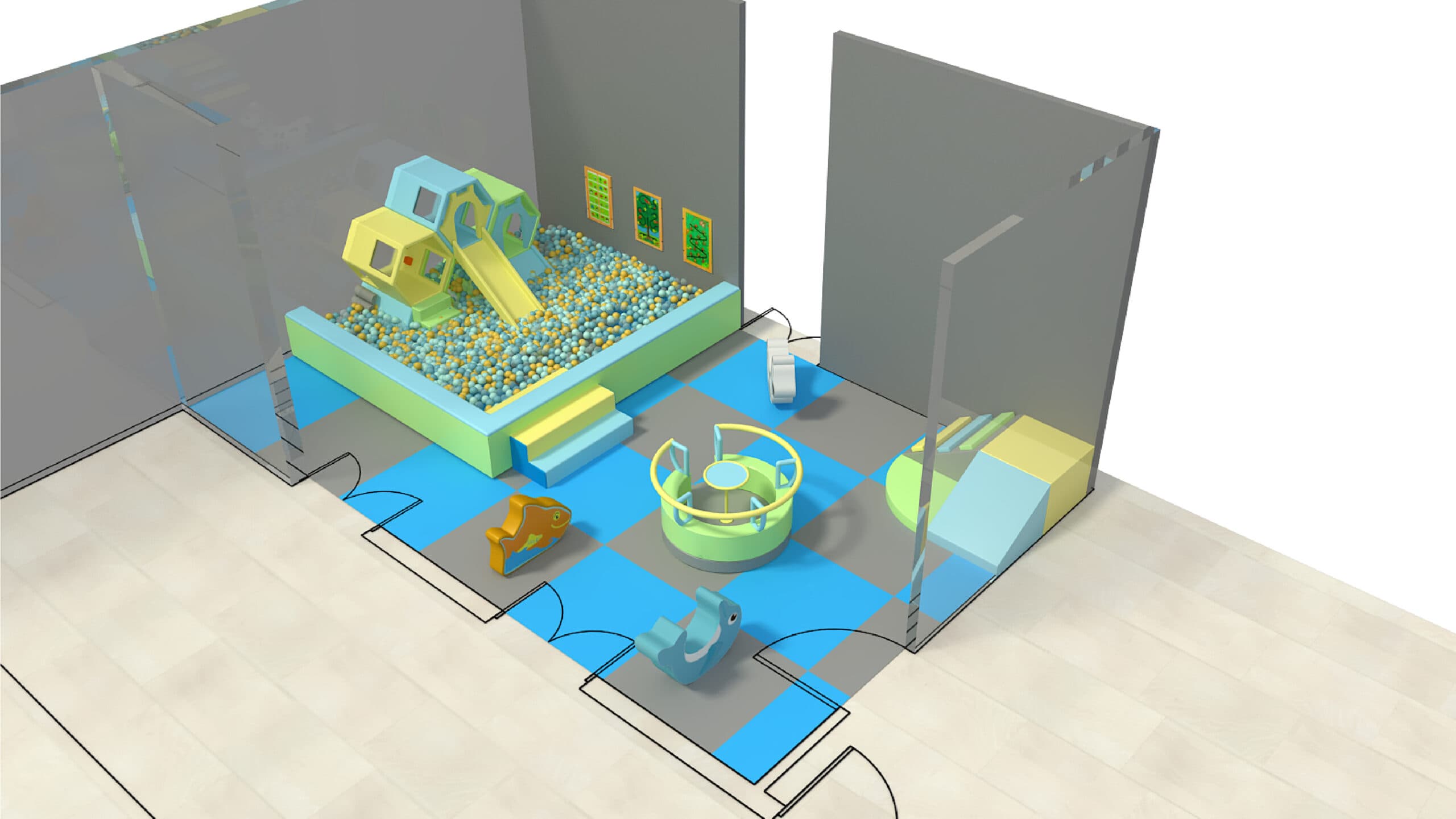 2 Level Aqua Adventure Playground - thumbnail 6