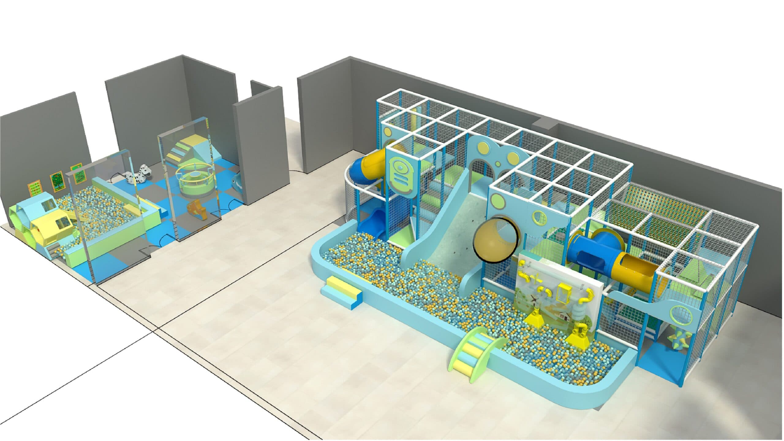 2 Level Aqua Adventure Playground - thumbnail 2