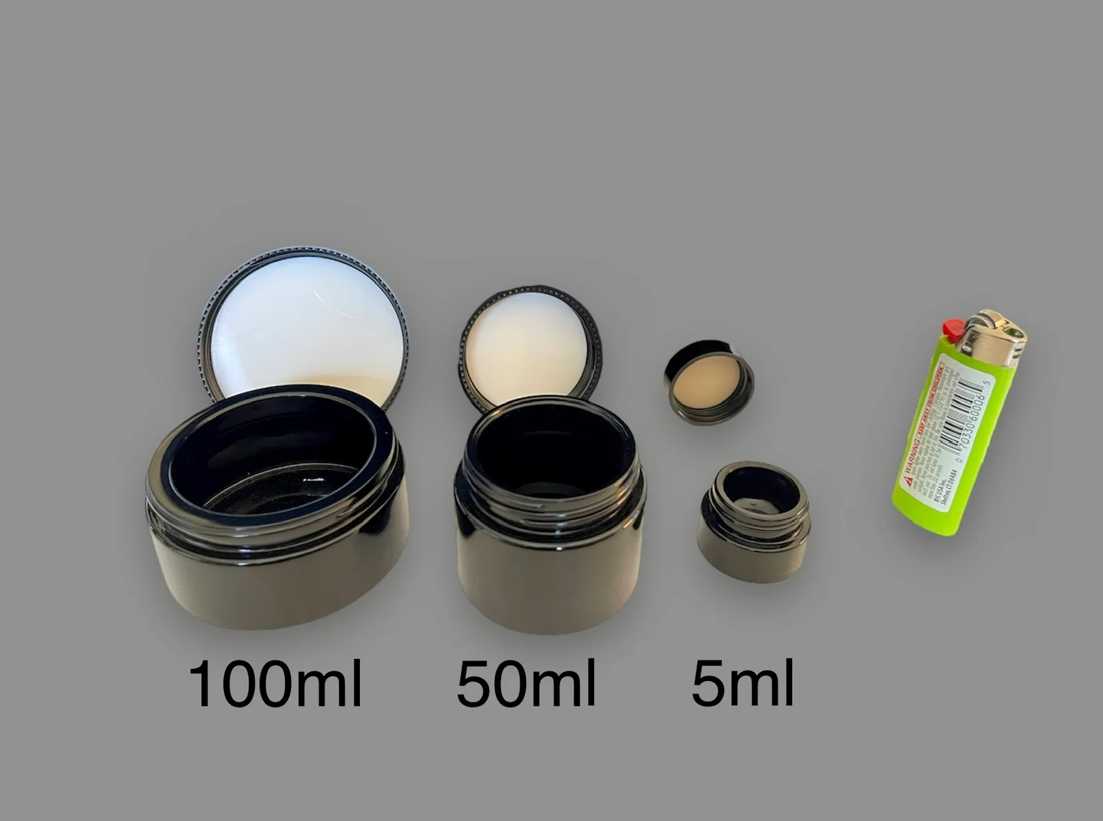 100ml Ultraviolet (UV) Glass Jars Air-Tight Container (Not Childproof) - thumbnail 3