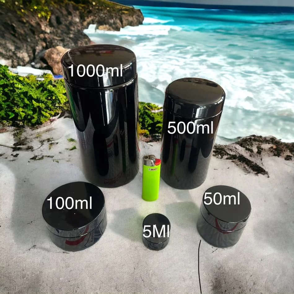 100ml Ultraviolet (UV) Glass Jars Air-Tight Container (Not Childproof) - thumbnail 4
