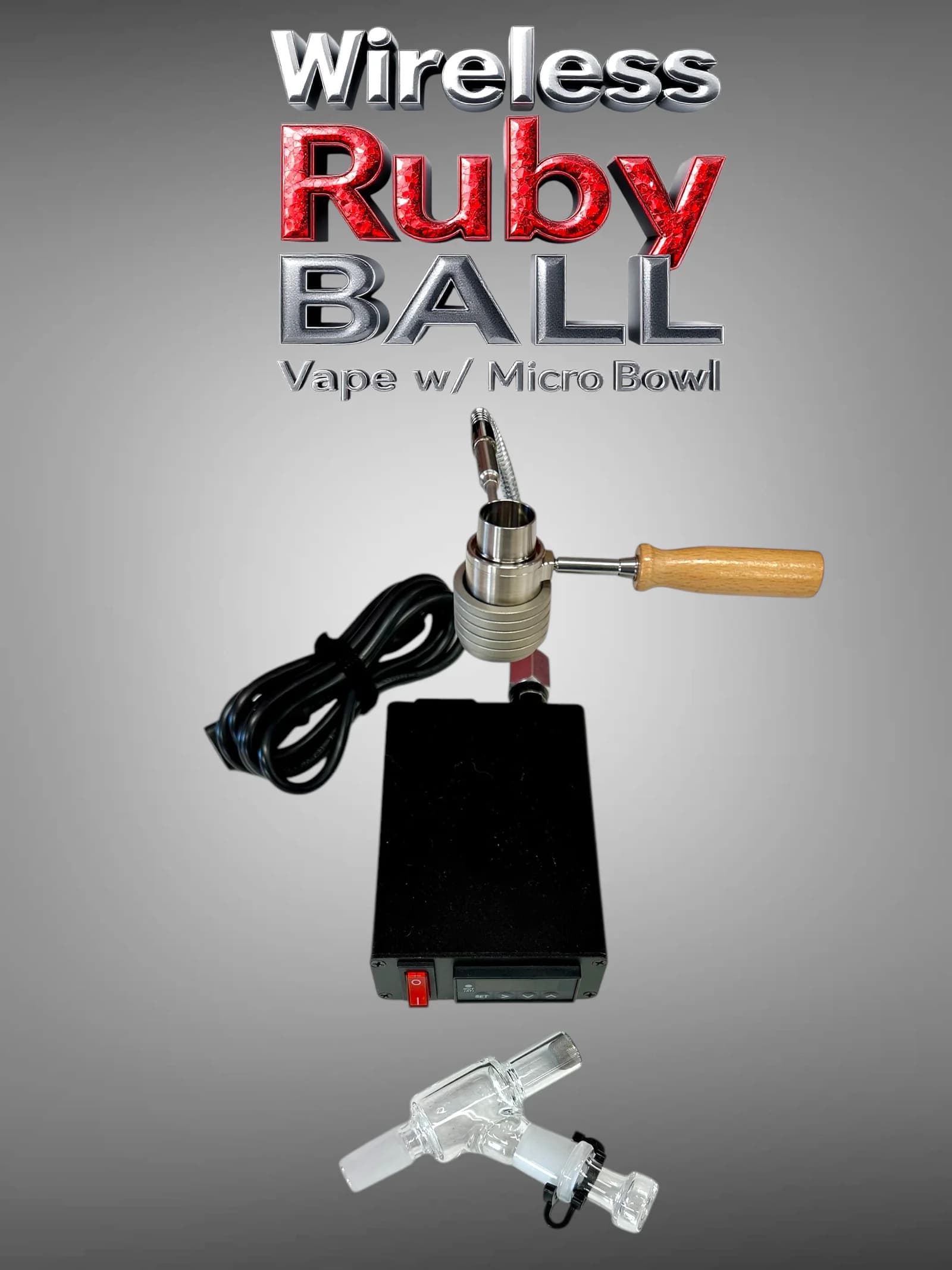 Wireless Ruby Hybrid Ball Vape Simple Kit – Choose your Bowl - thumbnail 2