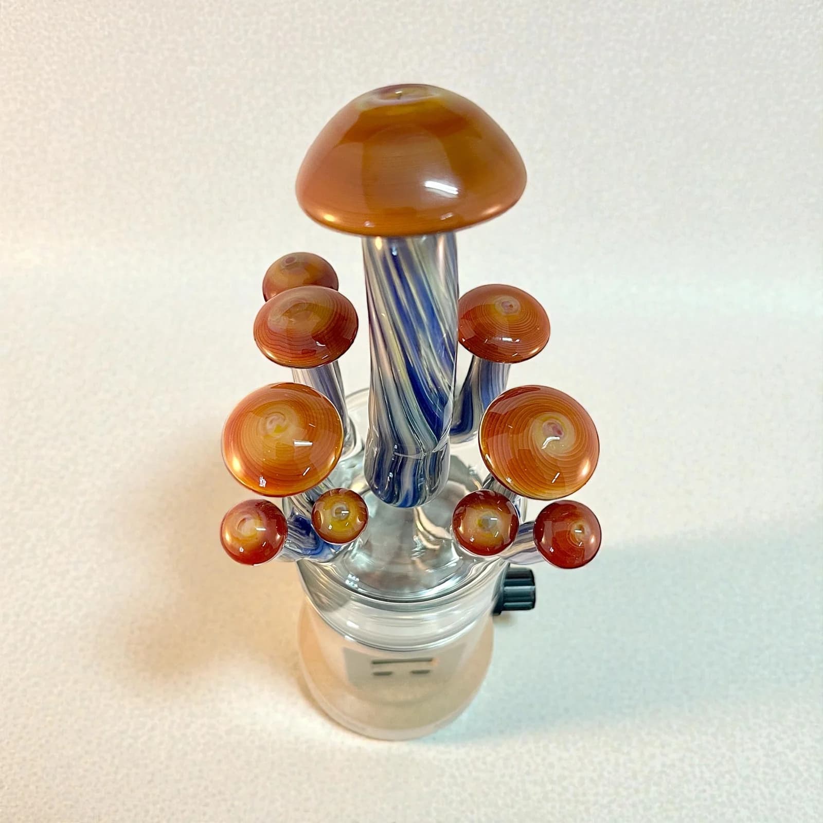 Hand-Blown Mushroom Glass Top for Nice Dreamz Fogger | Mr. Gray Glass × Space Case Glass - thumbnail 4