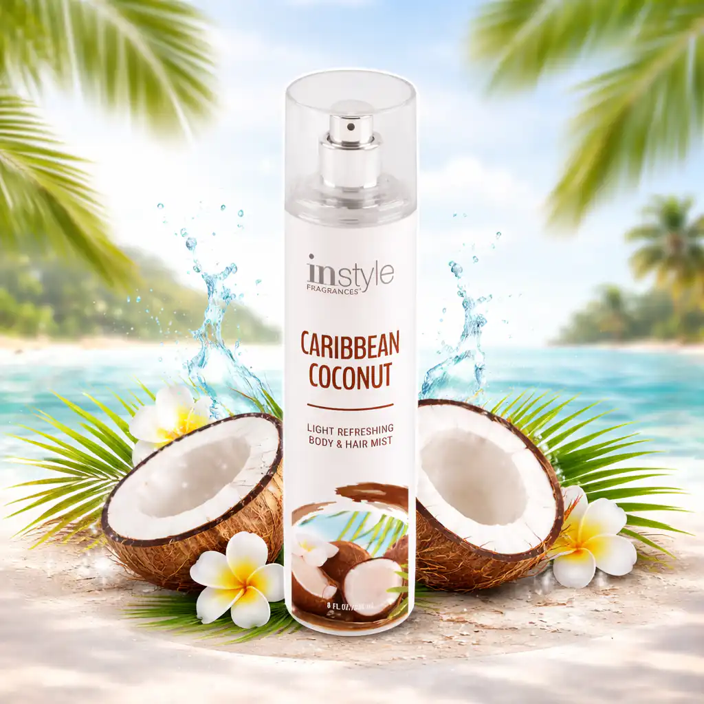 InStyle Fragrances Body & Hair Mist – Caribbean Coconut