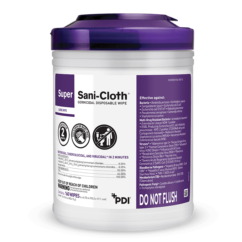 Super Sani Cloth Germicidal Disposable Wipes