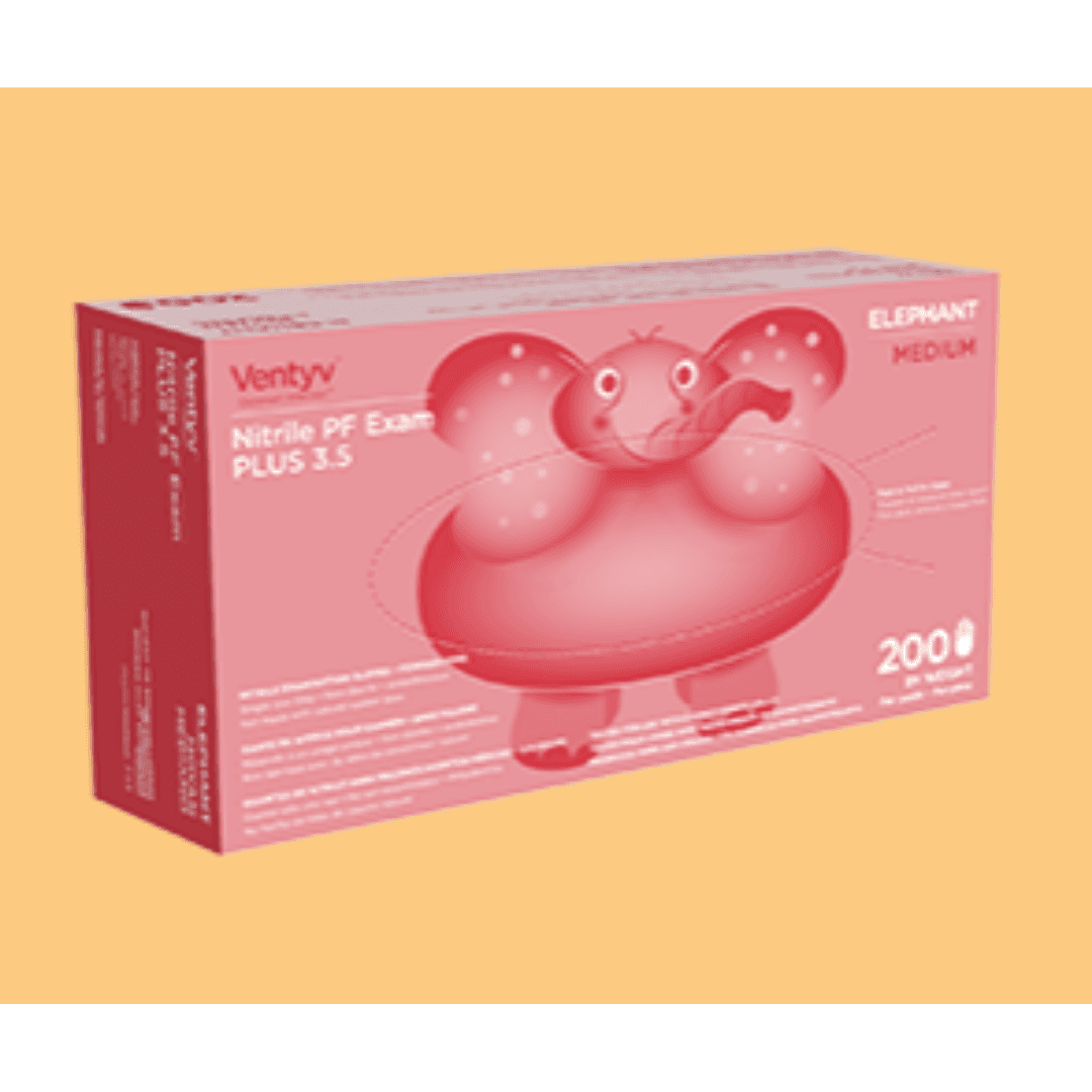 Ventyv Violet Blue Elephant Nitrile Gloves