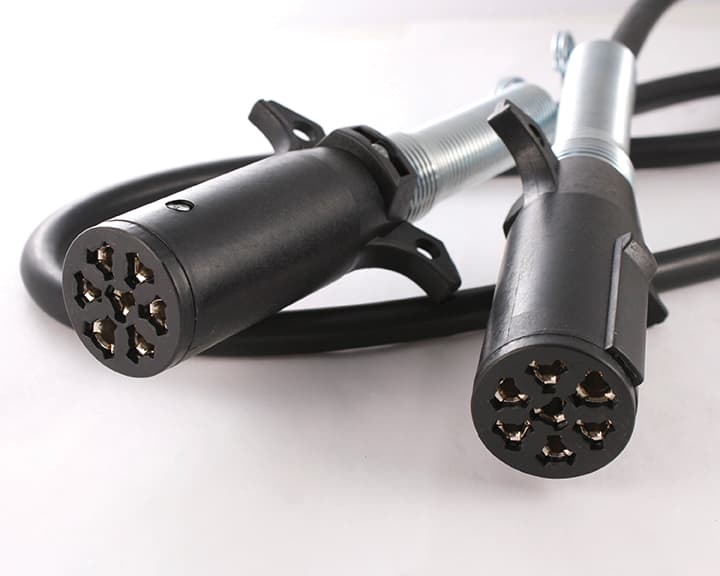 20′ 7-Way Round Pin Cable (20 Amp) - thumbnail 2