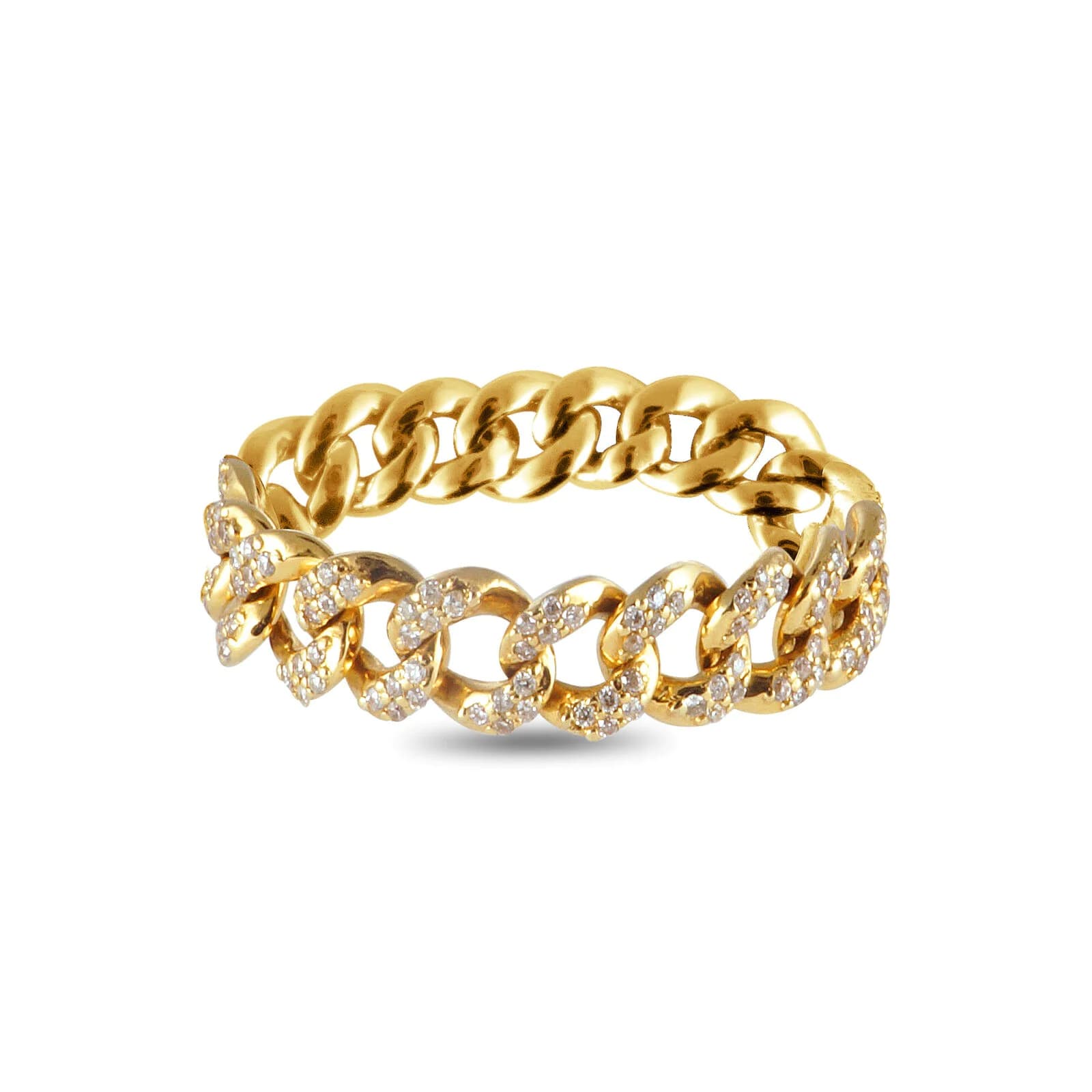 IRFE Chain Diamond <p>Yellow Gold Ring