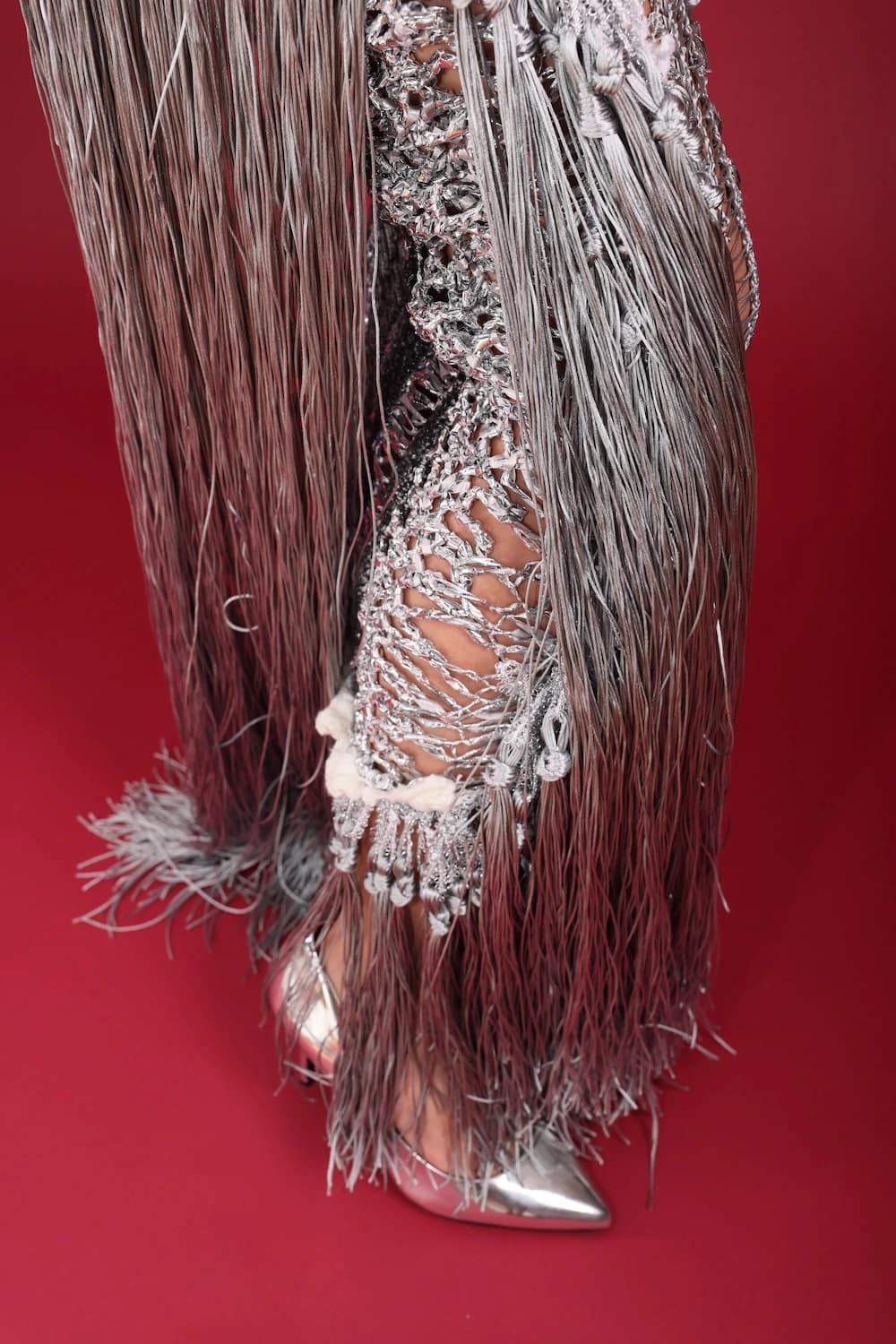 IRFE Silver <p>Crochet Handmade Gown - thumbnail 9