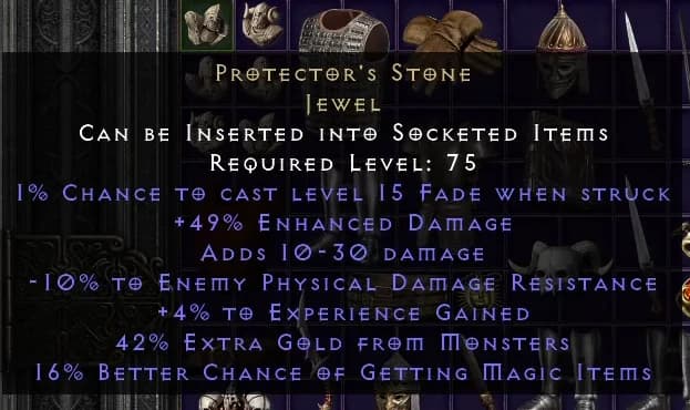 Protector’s Stone – 50% ED – 10% Physical – 5% Exp - thumbnail 2