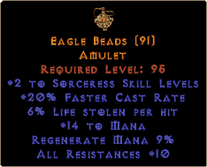Amulet: Eagle Beads - thumbnail 2