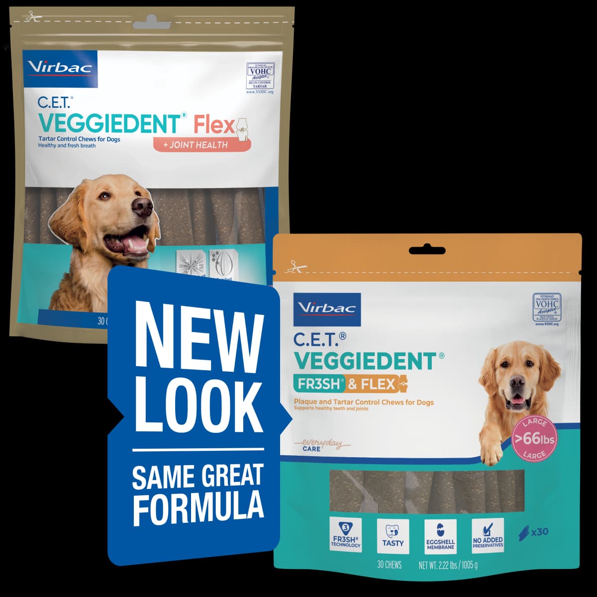 C.E.T.® VEGGIEDENT® FLEX Tartar Control Chews for Dogs