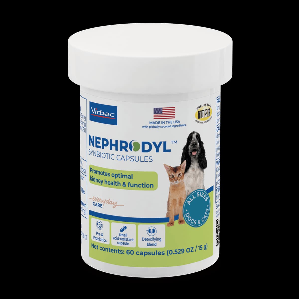 Nephrodyl™ Synbiotic Capsules – Kidney Supplement for Cats & Dogs