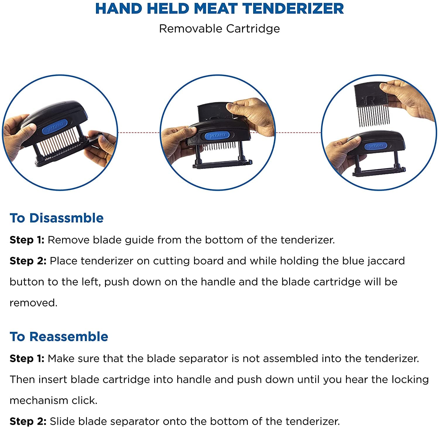 Meat Maximizer™ Meat Tenderizer (15 knives, ABS Composite Columns) - thumbnail 3