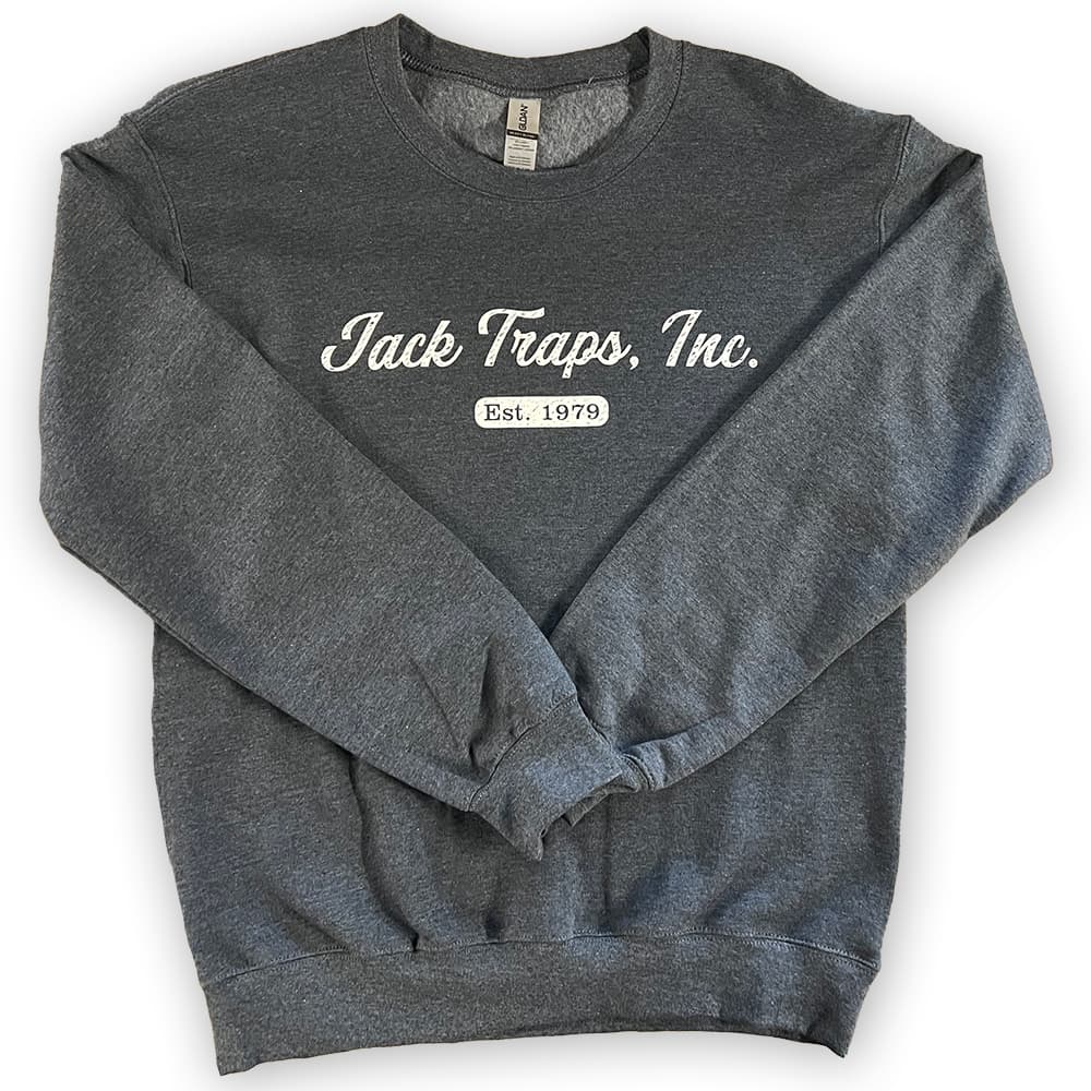 Jack Traps Crew Neck Sweatshirt – Gray