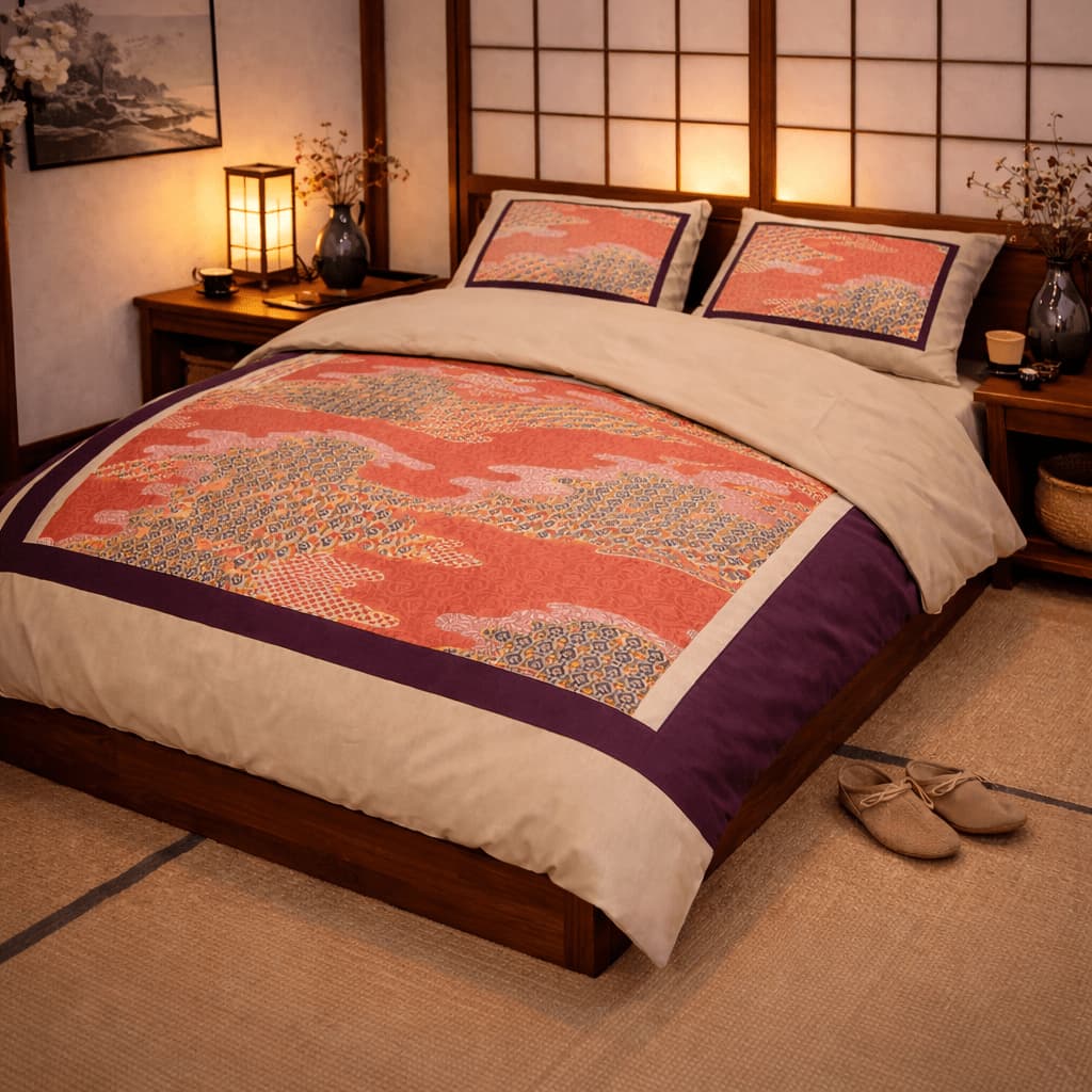 Beautiful Pond Duvet and Pillow Covers Set: Size California King