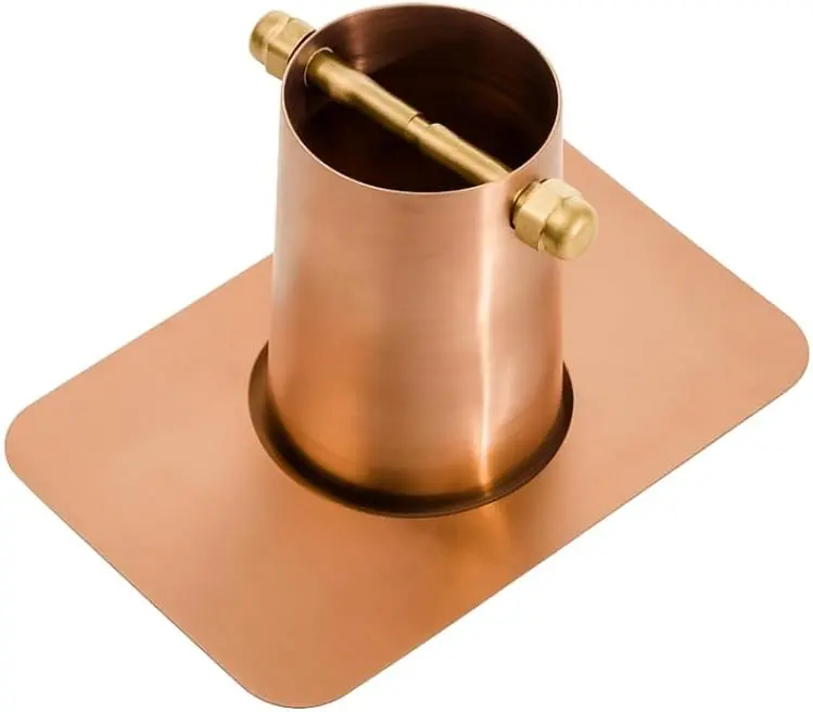 Rain Chain Gutter Adapter | Solid Copper Gutter Connector - thumbnail 2