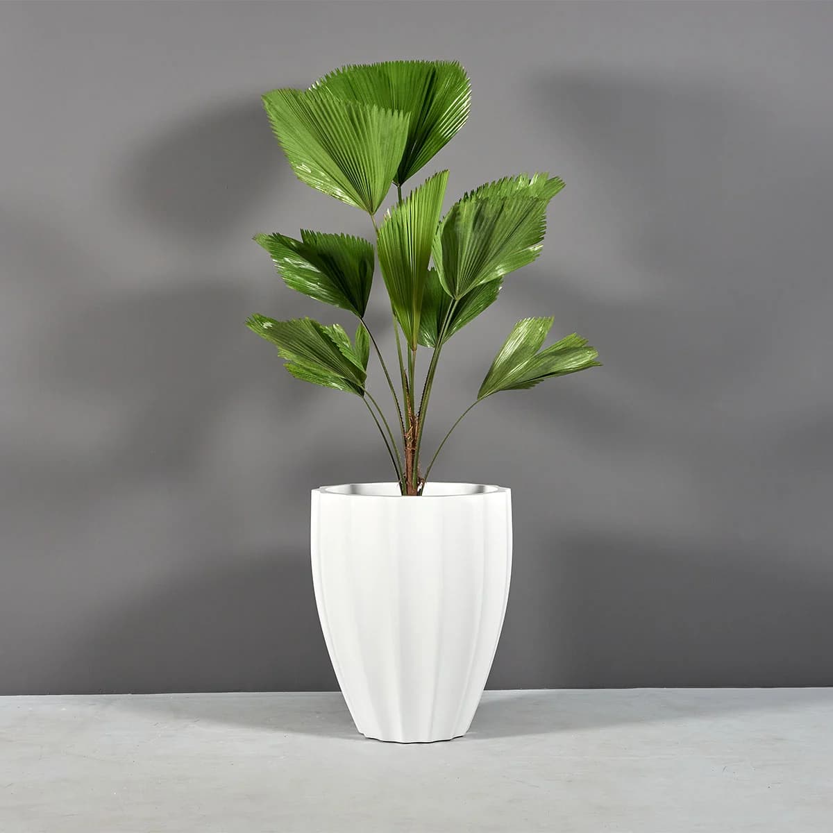 Alicante Fluted Round Planter - thumbnail 2