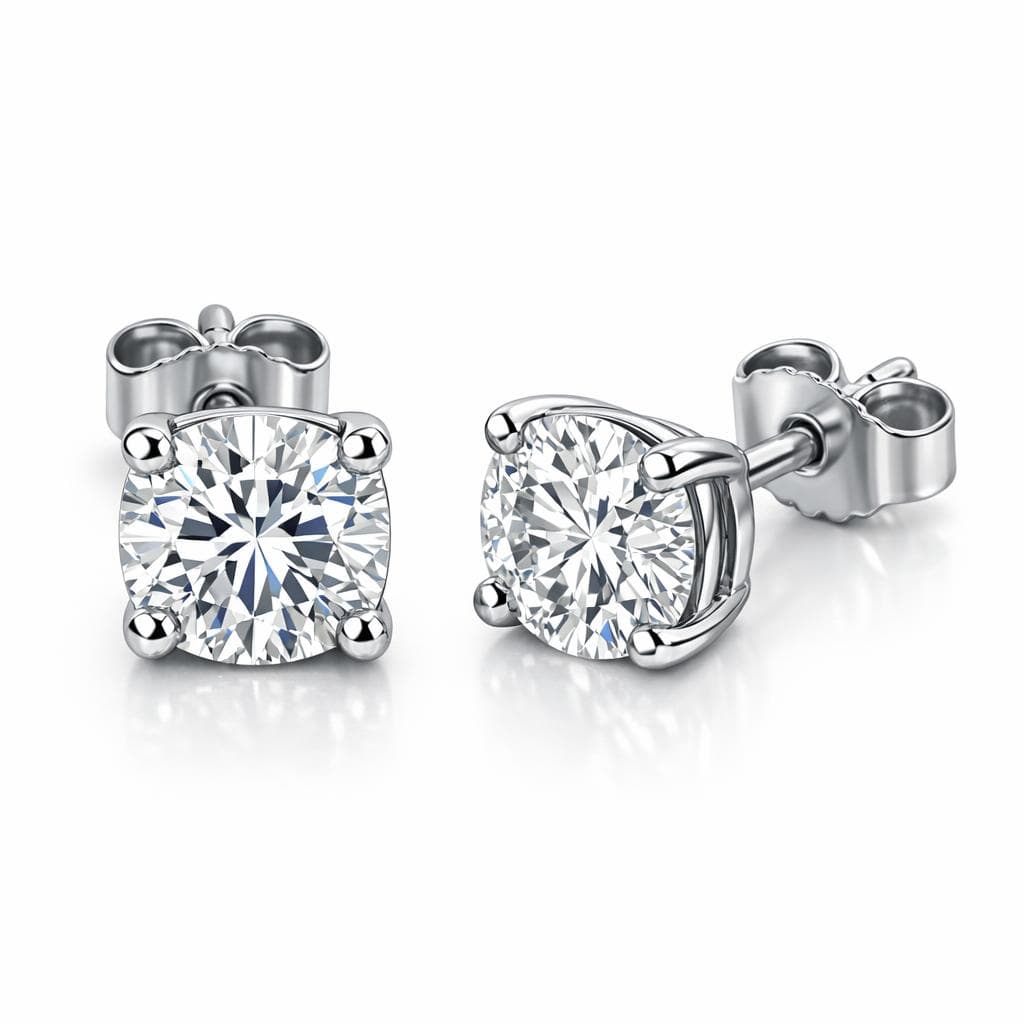 GIA Natural Diamond Stud Earrings (2cttw)
