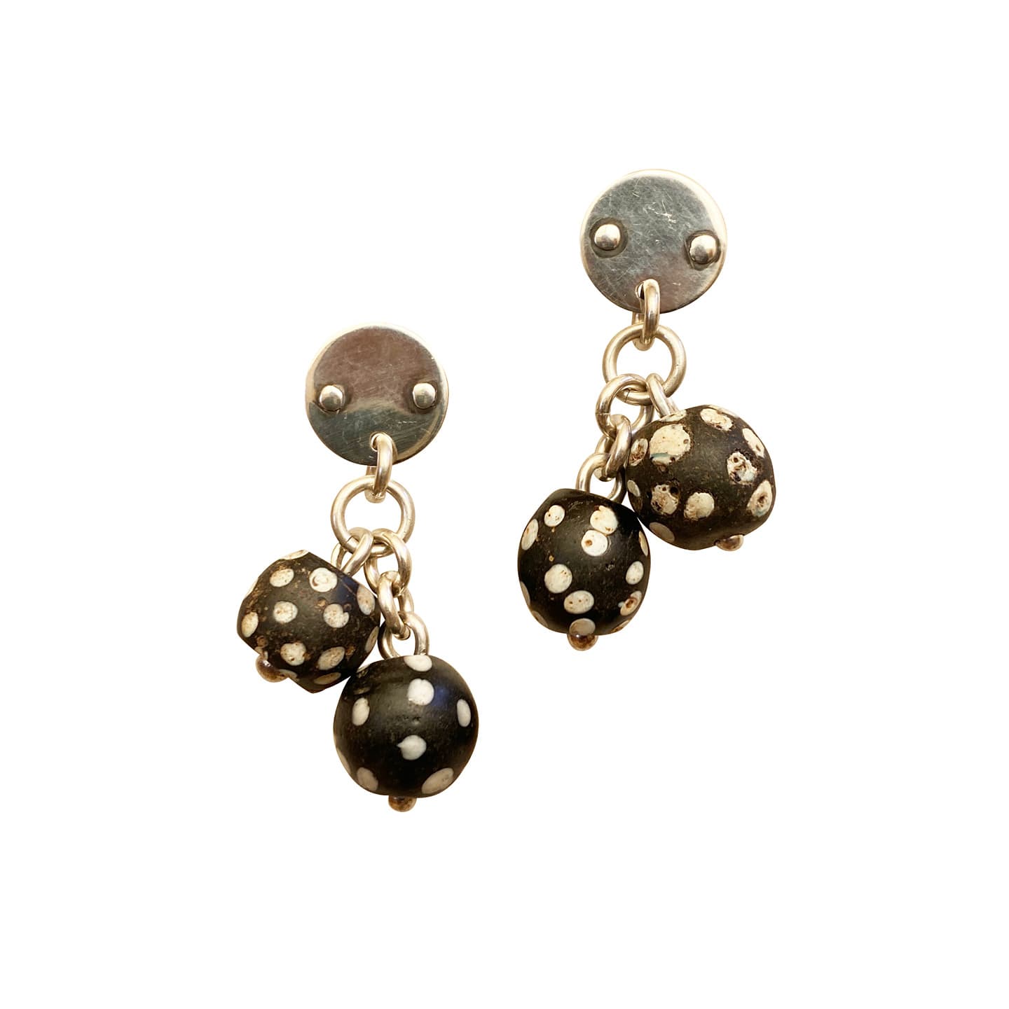Polkadot Trade Bead Earrings