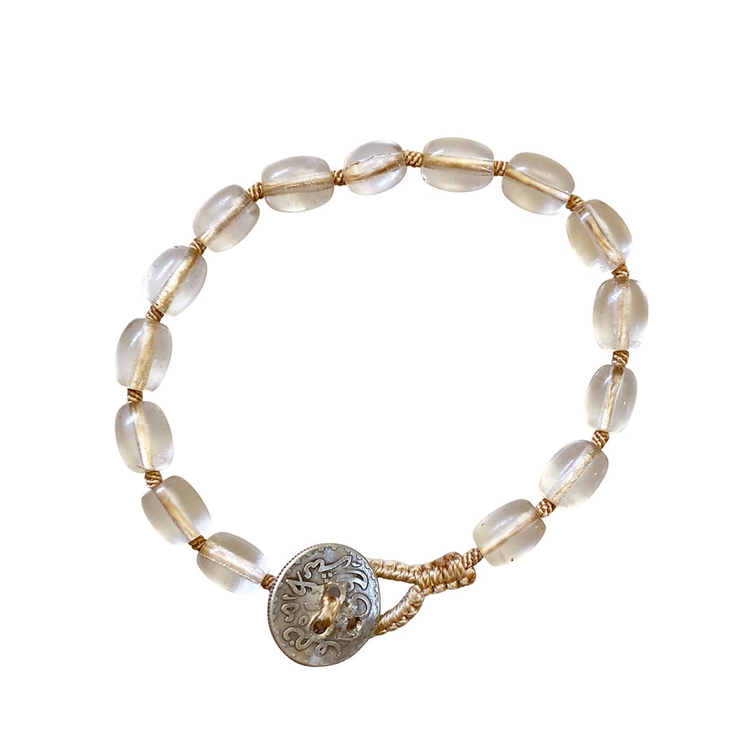 Single Clear Bead Bracelet