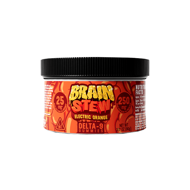 Haze Brain Stew Electric Orange – Delta 9 Gummies
