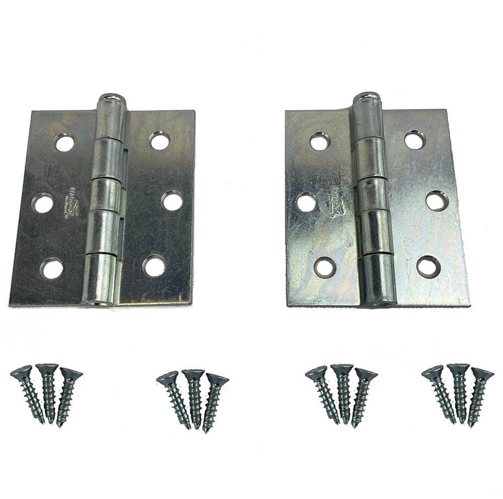Zinc Plated Bi-Fold Hinge Pair