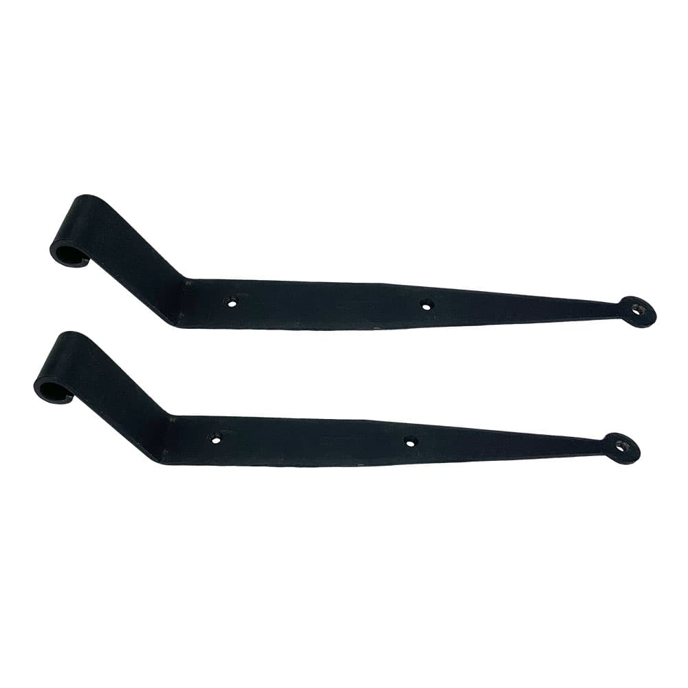 12 Inch Strap Hinge Pair W/O Pintles – 2.5″ Offset