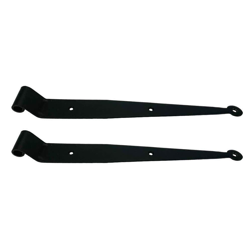 12 Inch Strap Hinge Pair W/O Pintles – 1″ Offset