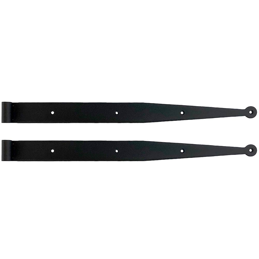18.25 Inch Strap Hinge Pair W/O Pintles – Minimal .375″ Offset