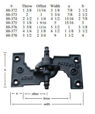 #1 Mortise Shutter Hinge WeatherWright™ - thumbnail 2