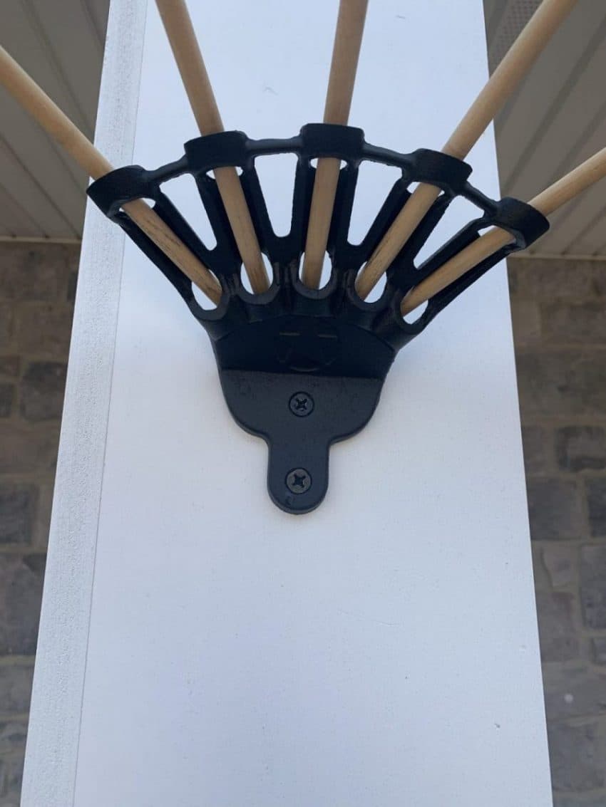Vintage Cast Iron Five-Finger Flag Holder - thumbnail 4