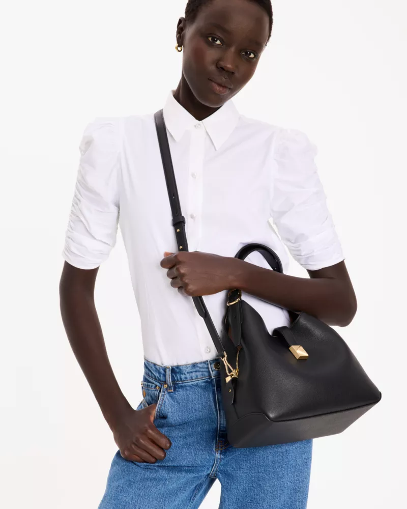 Deco Canvas Crossbody Tote Bag - thumbnail 2