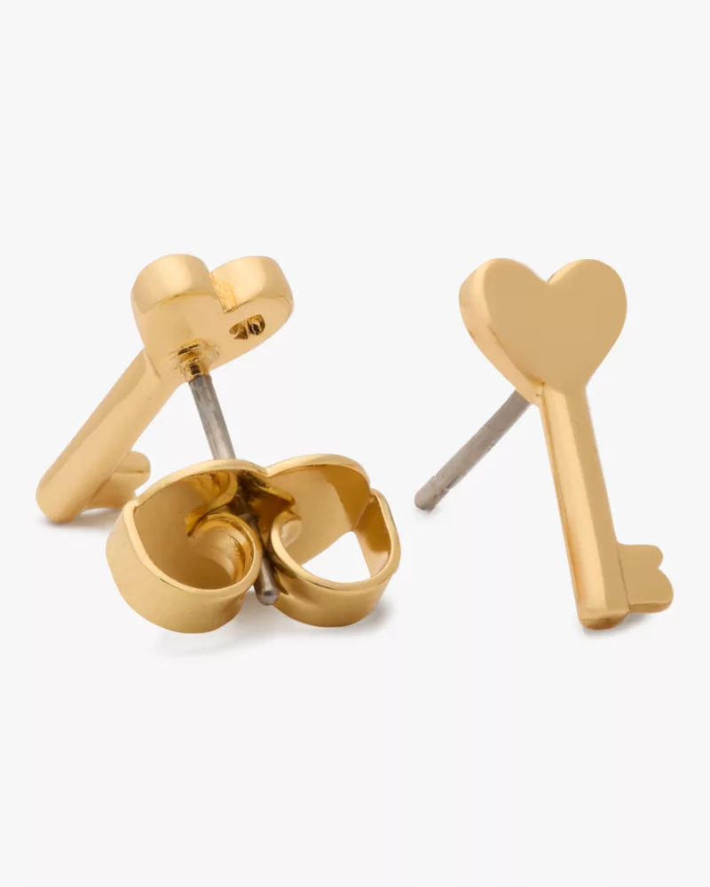 With All My Heart Key Studs - thumbnail 3
