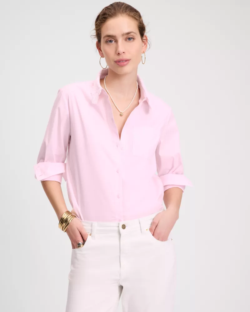 Daisy Lace Collar Button Up Shirt - thumbnail 2