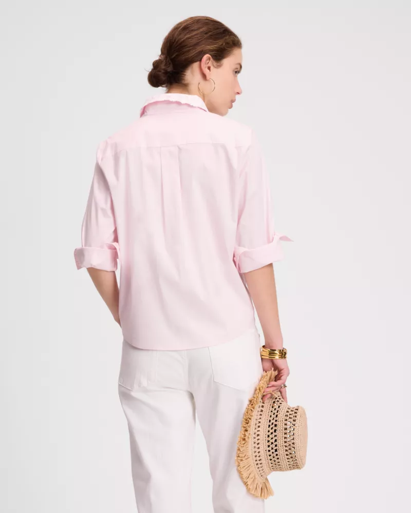 Daisy Lace Collar Button Up Shirt - thumbnail 5