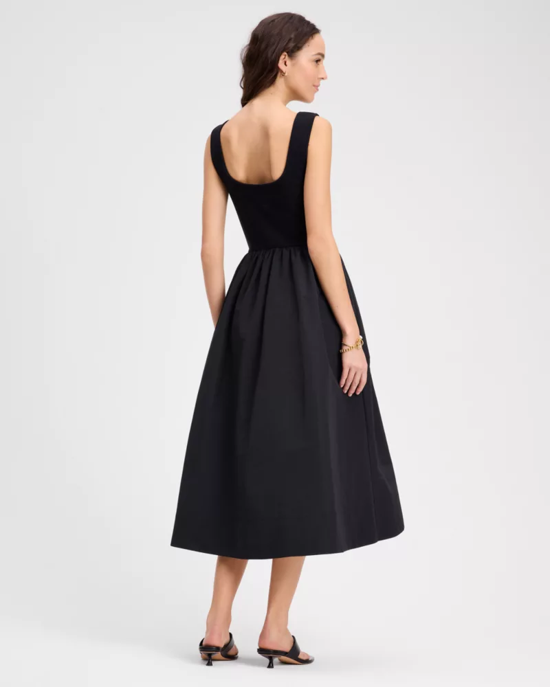 Mixed Media Midi Dress - thumbnail 5
