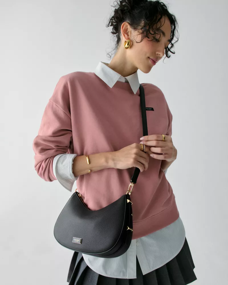 Liv Suede Convertible Shoulder Bag - thumbnail 3