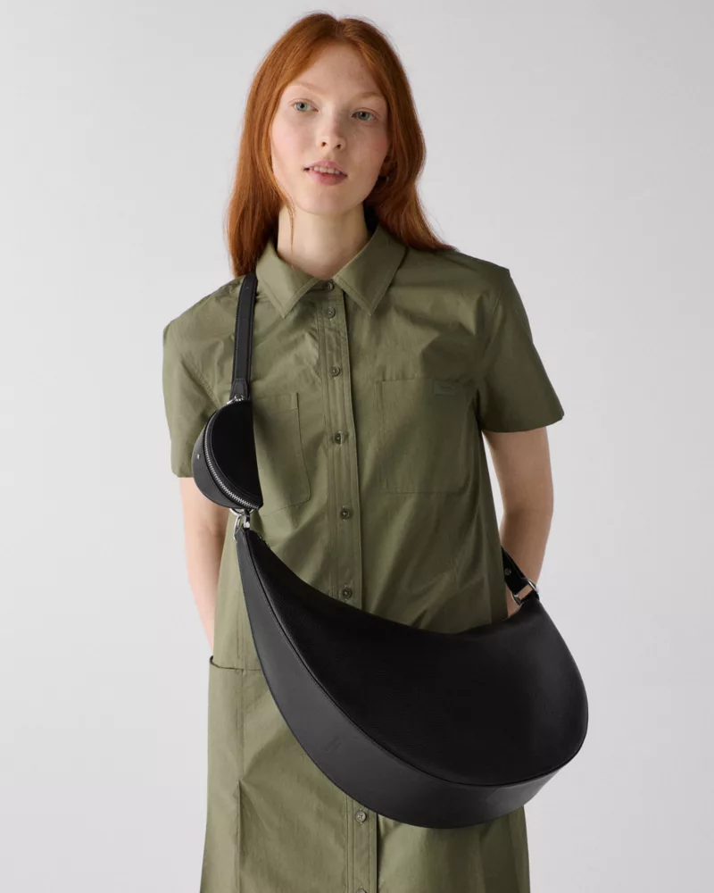 Duo Wavy Suede Large Crossbody Bag - thumbnail 2