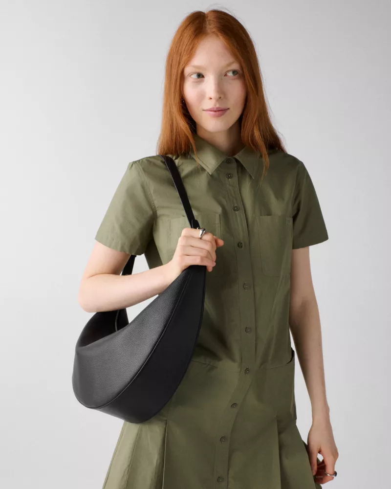 Duo Wavy Suede Large Crossbody Bag - thumbnail 3