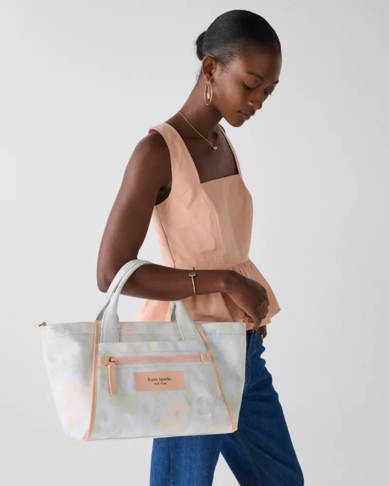 Dash Vibrant Buds Canvas Tote Bag - thumbnail 2