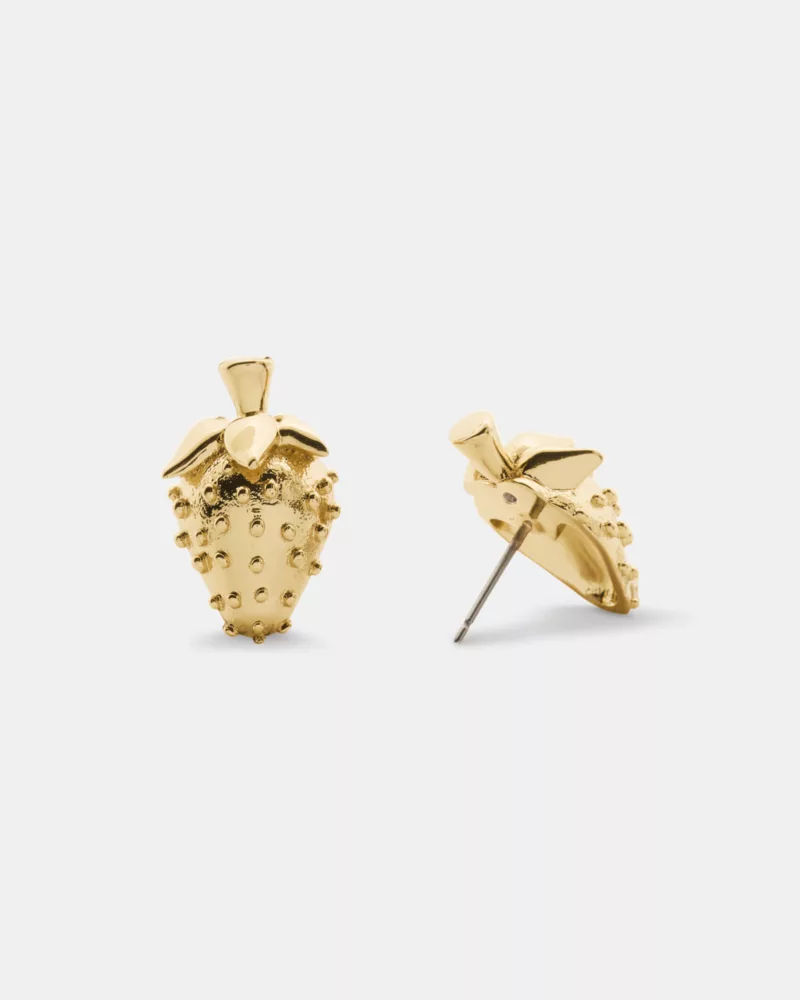 Secret Garden Statement Strawberry Studs - thumbnail 3