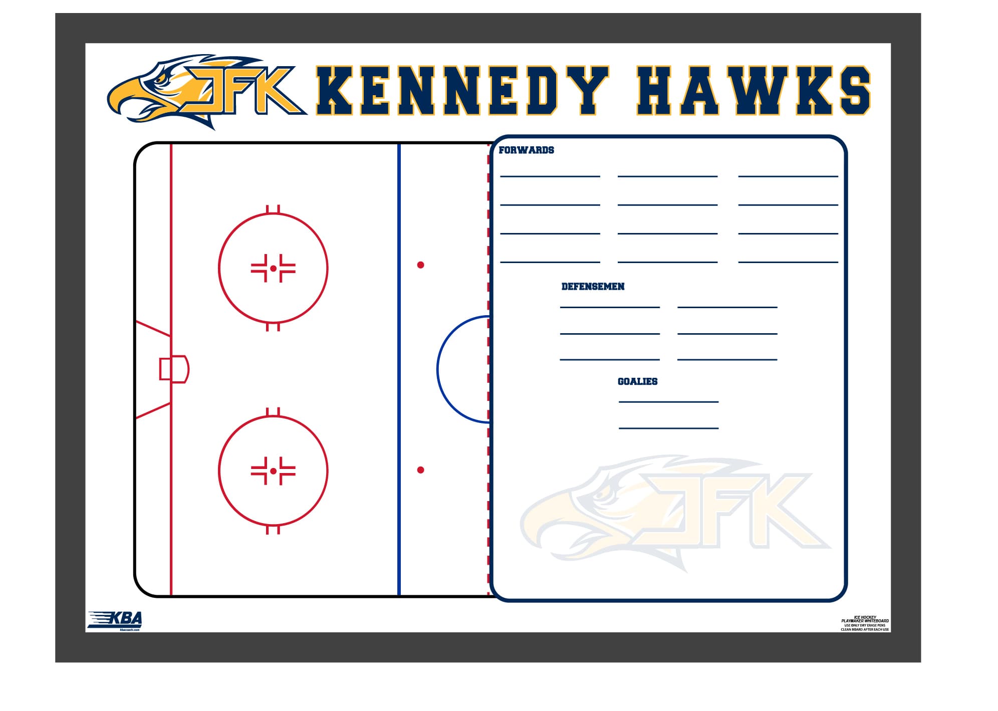 Custom Ice Hockey Whiteboards - thumbnail 3